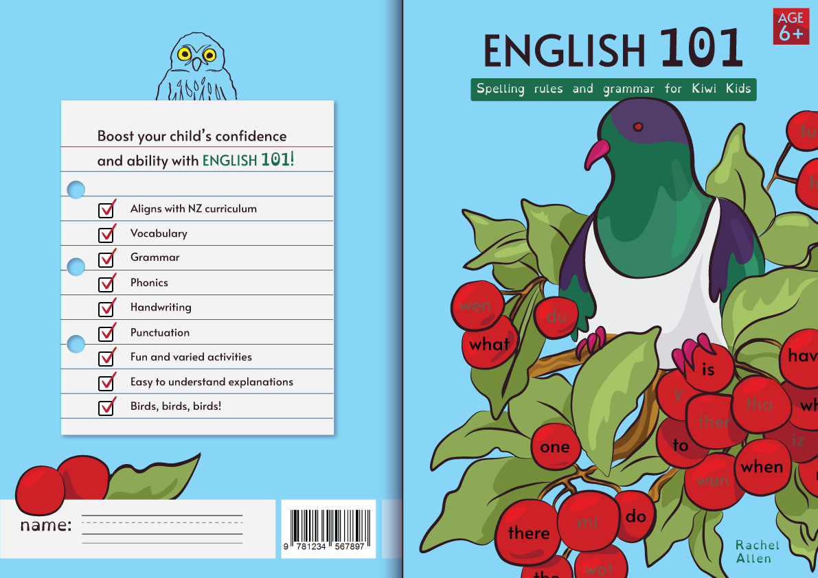 front and back cover of the workbook.